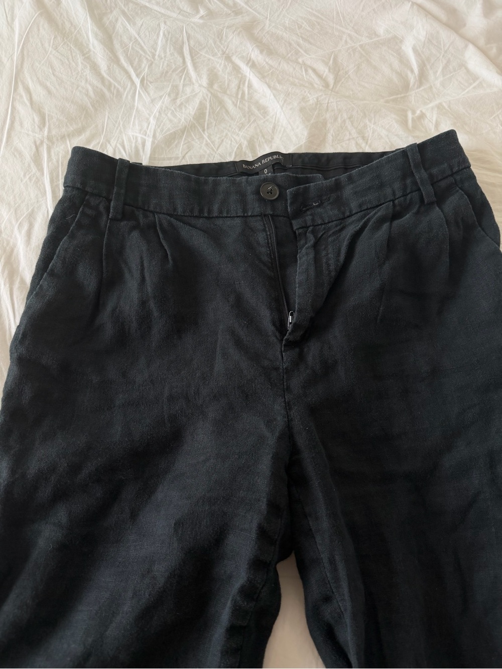 Banana Republic Women Black Linen Blend Pants